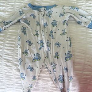 Kissy kissy Baby Robot Print Onesie